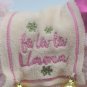 Cuddle Barn Plush Toy Singing Jingle Bells 10in Fa La La Llama Pink