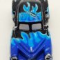 Micro Machines late 40's early 50's Studebaker black with blue flames Rare