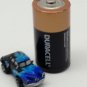 Micro Machines late 40's early 50's Studebaker black with blue flames Rare