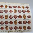 1977 13 cent Pueblo Pottery Full Sheet of 40 Scott #1706-1709