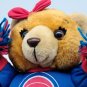 Vintage NBA Detroit Pistons Cheerleader Brown Bear Plush Stuffed Animal CLEAN