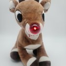 Rudolph Red Nosed Reindeer 50TH ANNIVERSARY 11" Plush LIGHTS UP w MUSIC *CLEAN*