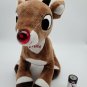 Rudolph Red Nosed Reindeer 50TH ANNIVERSARY 11" Plush LIGHTS UP w MUSIC *CLEAN*