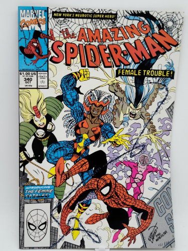 Marvel Amazing Spider-Man Issue #340 The  Femme Fatales Mid-High Grade Comic
