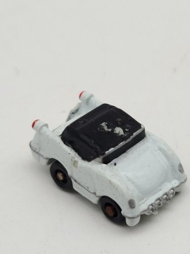Micro Machines  Galoob White 1955 Chevrolet Corvette Convertible Coupe *SEE PICS