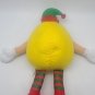 M&Ms Yellow Elf Plush Toy Doll Christmas Stuffed Animal