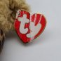 (1993) Ty Isabella Teddy Bear Plush Leopard Print Coat & Hat 14" Jointed w/ tag