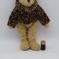 (1993) Ty Isabella Teddy Bear Plush Leopard Print Coat & Hat 14" Jointed w/ tag