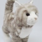 Bass Pro Shops Plush Cat Standing Tabby Cat Gray White Collectible Kitten Kitty