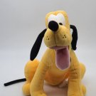 RARE Disney Store Bean  Pluto Dog 16" Plush Stuffed Animal w/ Collar CLEAN