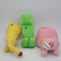 Minecraft 3-Plush Lot - Pig/Cheetah/CREEPER Mojang *CLEAN*