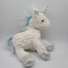2017 J Bear Jo Ann Fabrics Bliss Unicorn 11" Plush White Blue Silver  CLEAN
