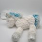 2017 J Bear Jo Ann Fabrics Bliss Unicorn 11" Plush White Blue Silver  CLEAN