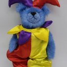 Ty Beanie Baby 2007 Bear Ty Store 8.5" Jester Mardi Gras CLEAN