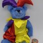 Ty Beanie Baby 2007 Bear Ty Store 8.5" Jester Mardi Gras CLEAN