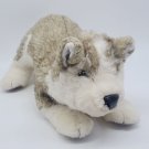 Folkmanis Folktails Puppet  Timber Wolf Plush 16" Husky Dog Gray Hand Full Body