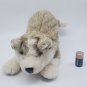 Folkmanis Folktails Puppet Timber Wolf Plush 16" Husky Dog Gray Hand Full Body