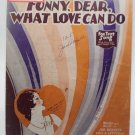 Vintage Sheet Music1929-Funny Dear What Love Can Do-Ukulele-Piano-Vocal-Little