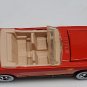 1983 Hot Wheels Red '65 Ford Mustang Convertible Car White Walls Hood Open 1:64