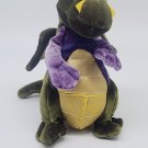 Douglas Cuddle Toys Fantasy Green & Purple Sparkle Dragon Plush 8”