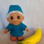 1980s Vintage Dam Troll Doll  9"  Made in Denmark with TAG