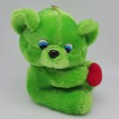 VINTAGE Oriental Trading Company GREEN Bear 11" Plush STUFFED ANIMAL * CLEAN*