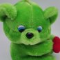 VINTAGE Oriental Trading Company GREEN Bear 11" Plush STUFFED ANIMAL * CLEAN*