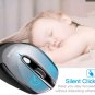 LeadsaiL Wireless Computer Mouse, 2.4G Portable Slim Cordless Mouse Less Noise