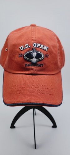 107th US OPEN Oakmont 2007 Hat Cap USGA Orange Golf Hat Adjustable PGA