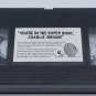 You're In The Super Bowl Charlie Brown Peanuts VHS Video Tape Movie NFL Vintage