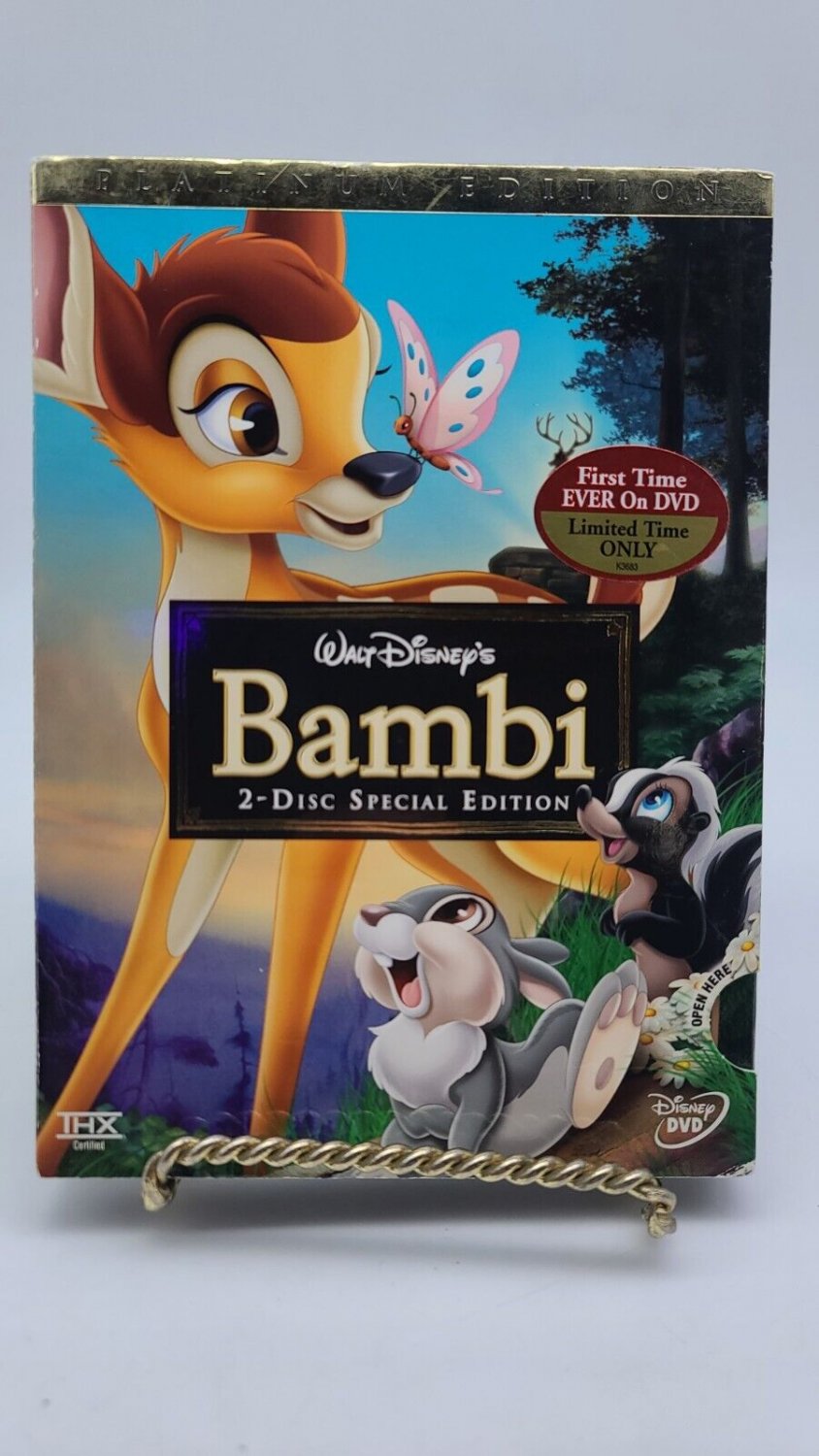 Walt Disney Bambi PLATINUM EDITION (DVD, 2005) 2-Disc Special Edition