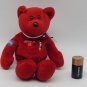 Apollo 11 Red Bear Plush Stuffed Animal 30-Year Anniversary 1999 Treasure Champs