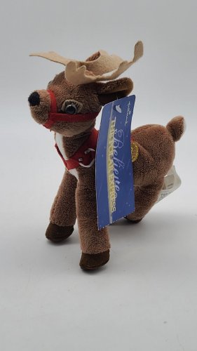NWT Hallmark Polar Express Reindeer Plush Christmas Decoration Holiday Decor