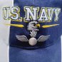U.S NAVY BLUE HAT CAP 3D NAVY ON FRONT U.S NAVY EMBROIDERED ON BILL AND BACK