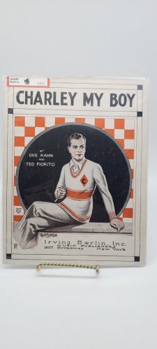 1924 CHARLEY MY BOY Vintage Sheet Music COLLEGIATE GUY by Gus Kahn, Ted Fiorito