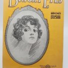 Vintage "Bright Eyes" Sheet Music Dated 1920