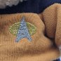 Vintage 1998 TM & C Bear with Gold Star Shirt and Black Shorts 9&acirc;�� Stuffed Animal