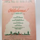 People Will Say We're In Love 1943 Oklahoma Sheet Music