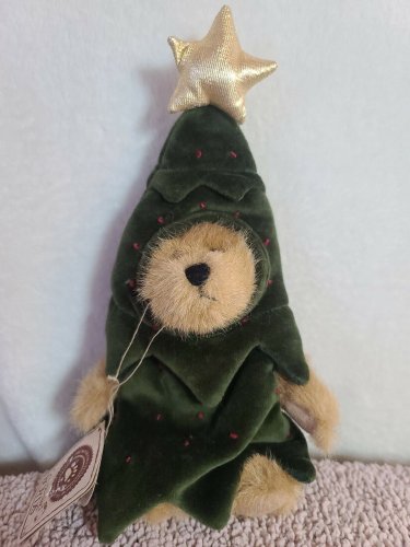 RARE Boyds Bears Miniature Lil&acirc;�� Frazier Christmas Tree Bear Ornament Peeker NWT