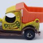 HOT WHEELS VTG 1:64 1977 FORD MODEL A TRUCKIN DUMP YELLOW BW BLACKWALL HK