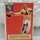 1956 BOWMAN FOOTBALL #66 WILLARD SHERMAN - VG/GOOD