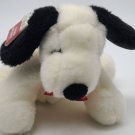 Vintage Peanuts Snoopy 7" Stuffed Plush Toy Detachable Red Bow Tie UFS