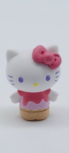 Hello Kitty Series 2 Pink Costume/Red Bow 1.5" Mini Figure Sanrio Just Play
