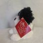 4&acirc;�� Mini Russ Luvvies LISA Black White Puppy Dog Stuffed Animal Beanie Sits Up