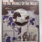 1925 Irving Berlin "In The Middle Of The Night " Song Sheet Music A13-33