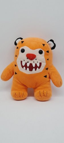 Peek A Boo Monster Cubie 10"  Plush Orange Tiger