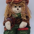 Vintage Dandee Sitting Scarecrow Girl Plush RARE HTF