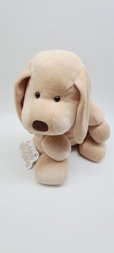 Kellytoy Dog Rattle Plush Stuffed Animal Stuffie Tan Puppy