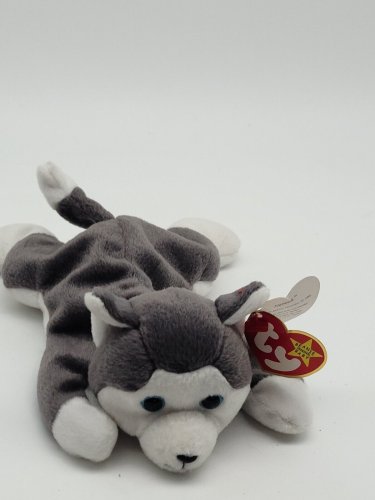 Ty Beanie Babies Nanook Alaskan Husky Dog Beanbag Plush Vintage 1996 W/Ear Tag