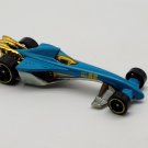 Hot Wheels 2000 Greased Lightnin' Blue Gold & Lightening Bolts Diecast Car